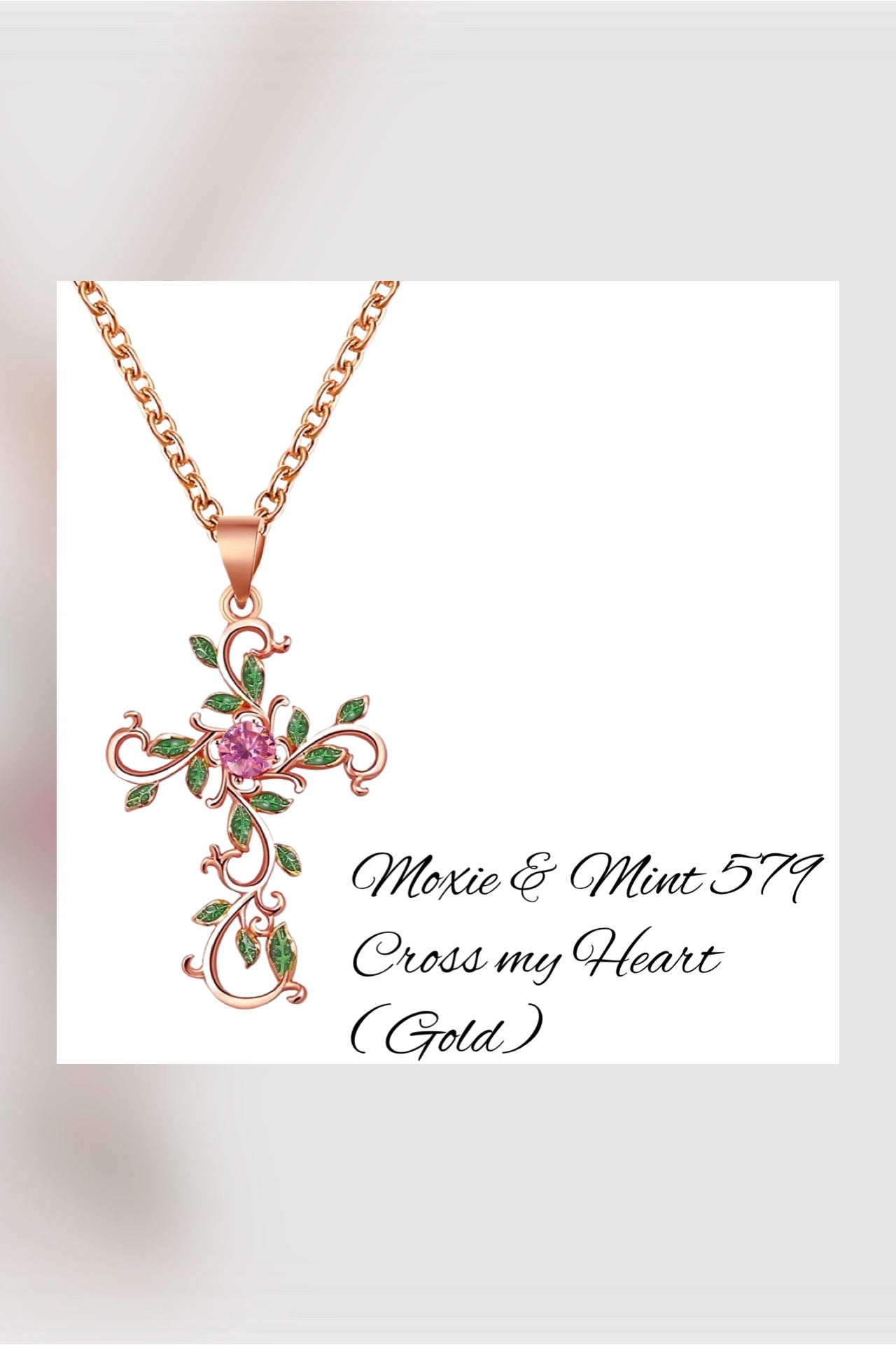 N515-5 Cross my Heart (Gold)