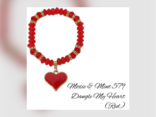 B100-5 Dangle my Heart (Red)