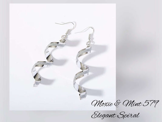 E619-5 Elegant Spiral Silver